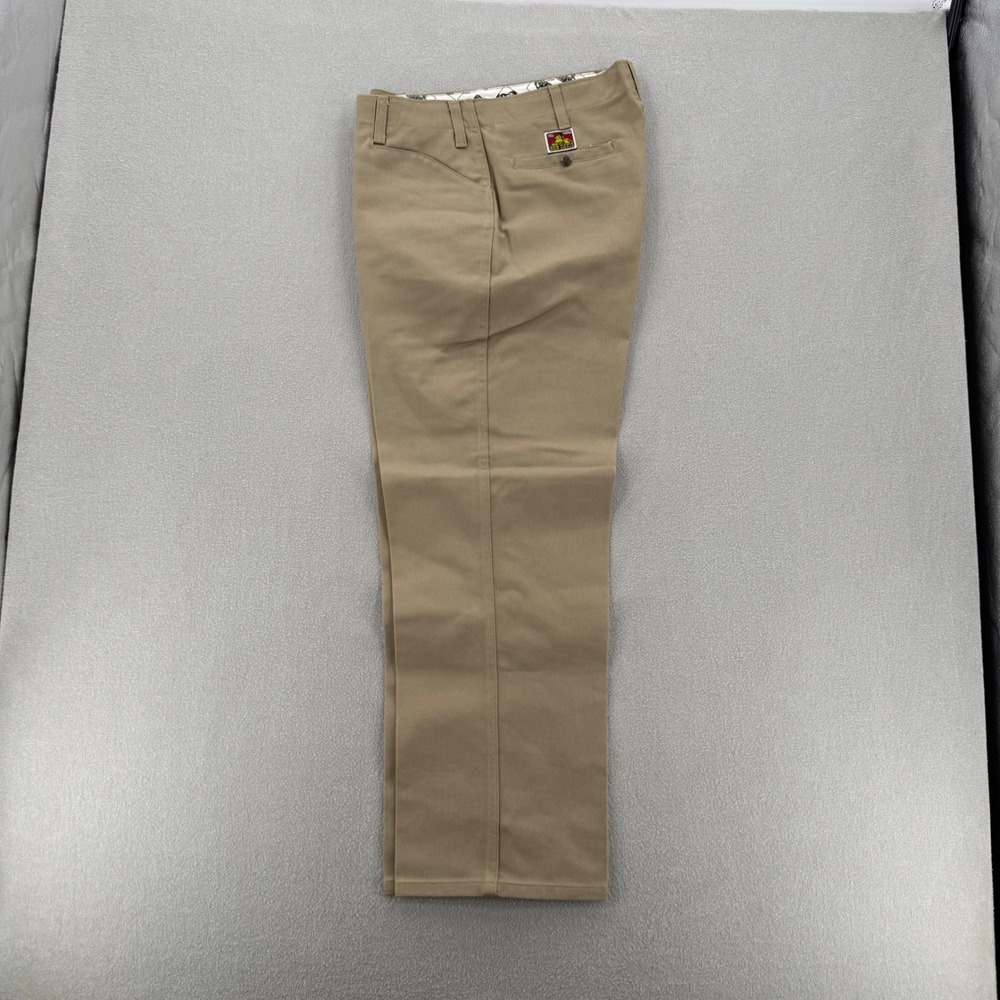 Ben Davis Work Chino Flat Front Utility Durable Pants Trousers Men Size 32 - Picture 2 of 9